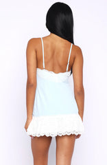 Sunlit Dream Mini Dress Baby Blue