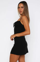 On The Cover Mini Dress Black