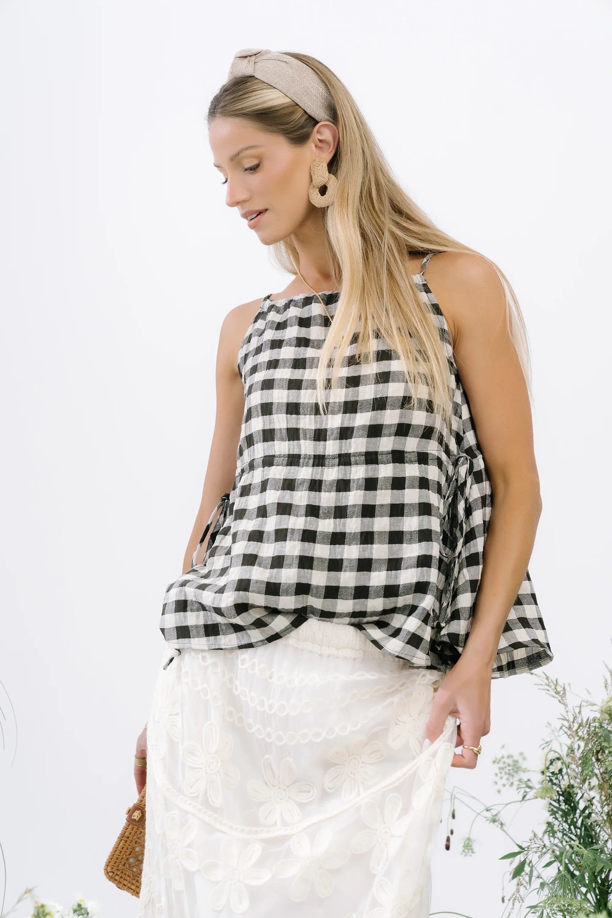 Lily Gingham Tank Top