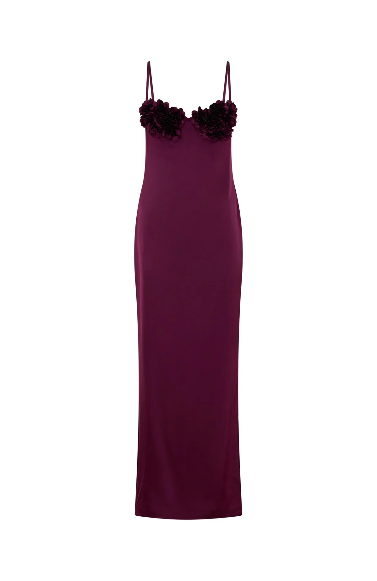 Sweet Petal Maxi Dress Burgundy