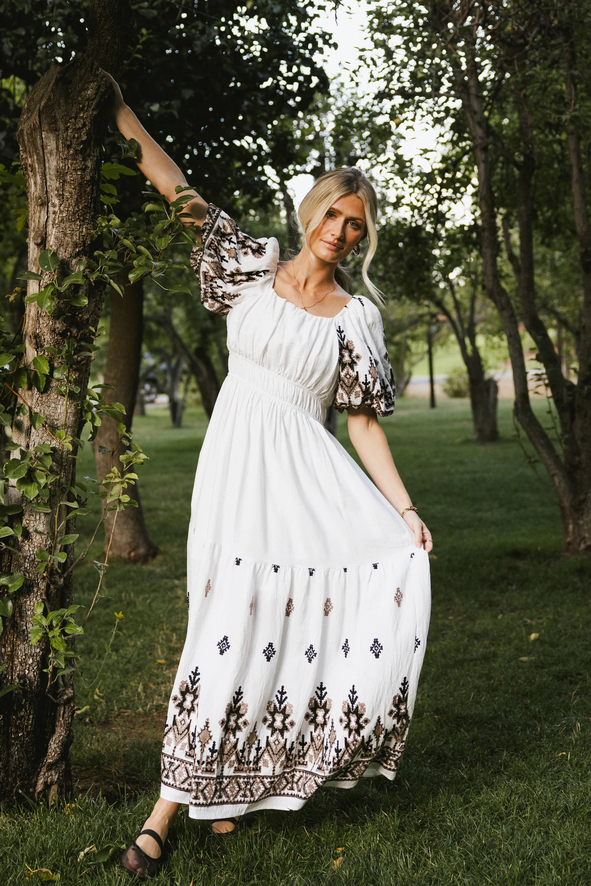 Alder Embroidered Maxi Dress